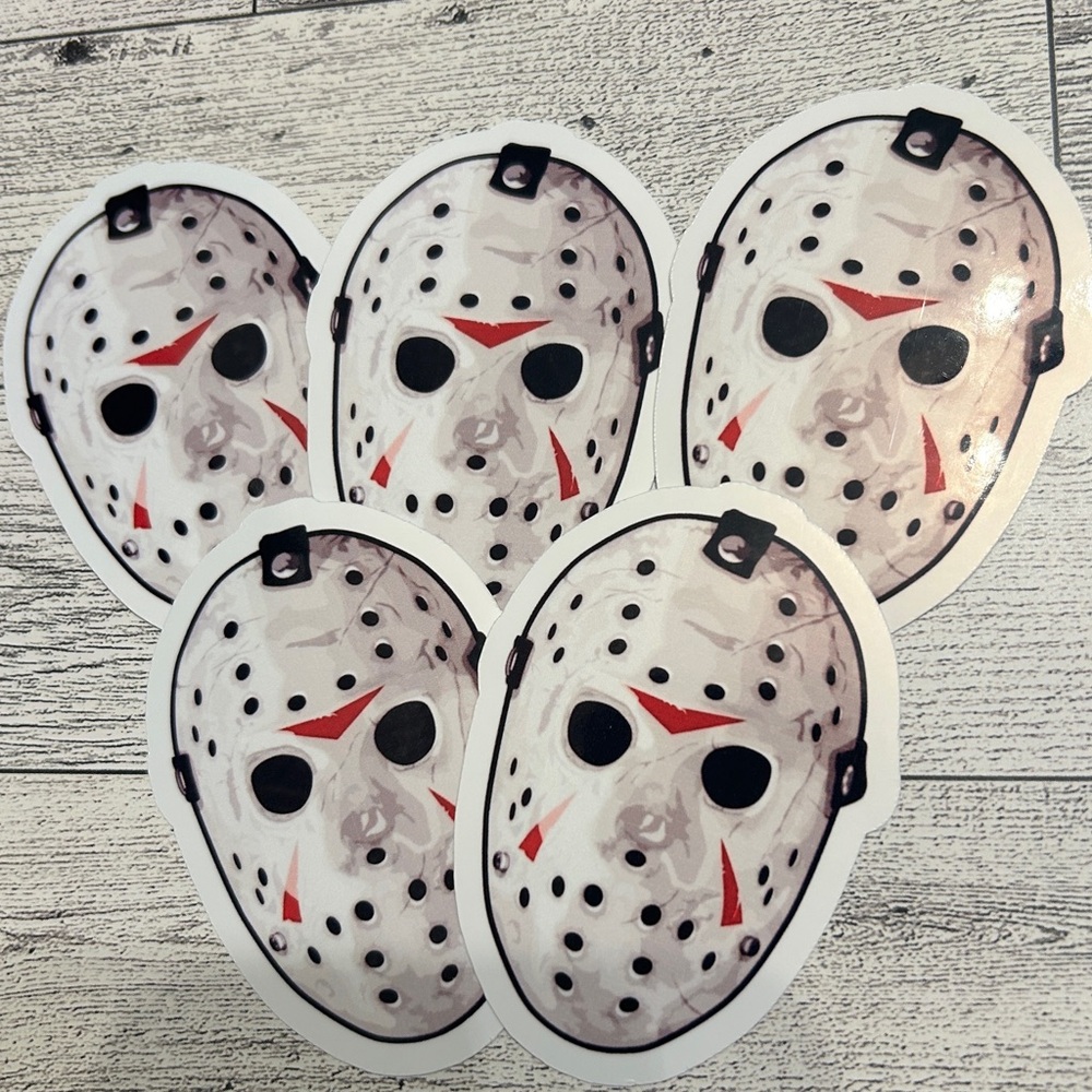 Jason mask stickers